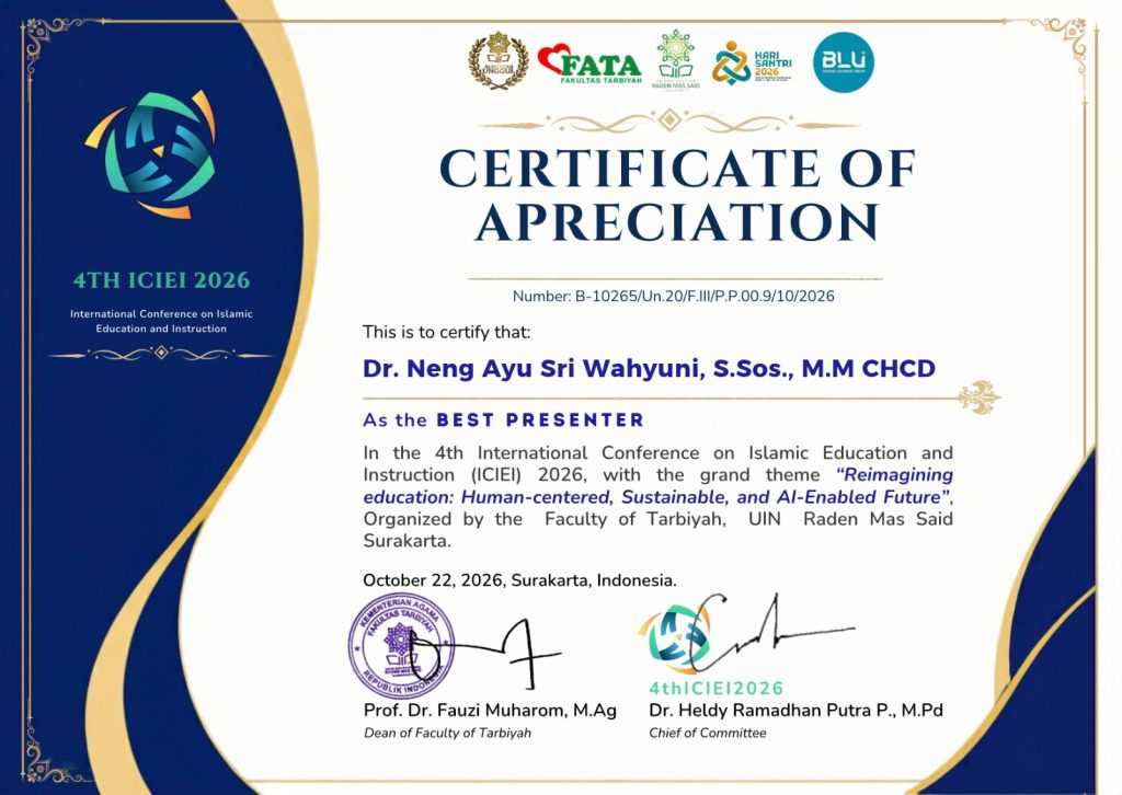Certicate Conference Internasional