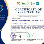 DR. NENG AYU SRI WAHYUNI RAIH PENGHARGAAN “BEST PRESENTER” DI KONFERENSI INTERNASIONAL ICIEI 2026