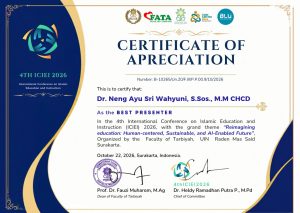 Certicate Conference Internasional